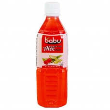 Bautura cu Aloe Vera BABU 0.5L Premium Capsuni